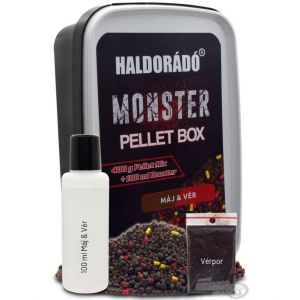 Haldorado - Pelete Monster Pellet Box - Ficat & Sange 400g
