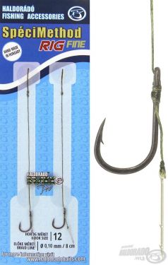 Haldorado - SpeciMethod Rig1 - Montura cu spin de momeala, Fine 10mm, 2 buc/plic