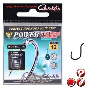 Gamakatsu - Carlige Power Carp Hair Rigger Nr.10, 10buc/plic
