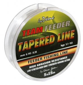 By Döme Team Feeder - Fir inaintas conic Tapered Leader 5x15m 0,195-0,28mm