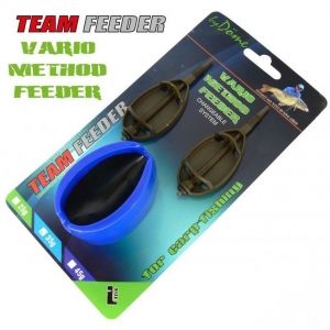 By Dome Team Feeder - Momitor Vario Method Feeder L 45g, 2buc/set + 1 Matrita