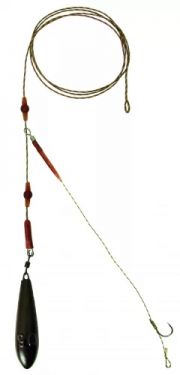 Carp Academy - Montura Helicopter Completa, Carlig Nr.6, Plumb 90g