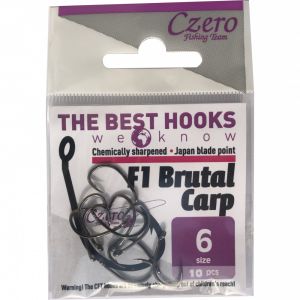 Czero - Carlige F1 Brutal Carp Nr.2, 10buc/plic