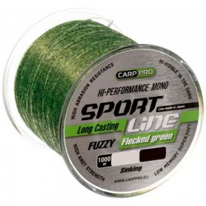 Carp Pro - Fir Monofilament Sport Line Flecked Green 0,235mm / 1000m / 4,1kg
