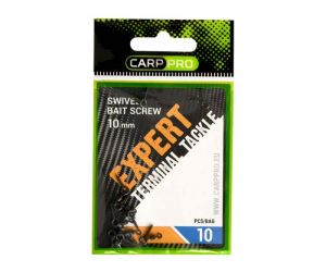 Carp Pro - Surub Pentru Momeala cu Vartej 10mm / 10 buc/plic