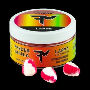 Feedermania - Larva Air Wafters Two Tone L - Strawberry Ice Cream