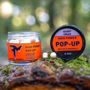 Feedermania - High Power Pop-Up Boilies & Barrels 8mm - Secret Cream