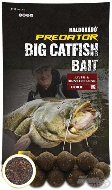 Haldorado - Catfish Bait Boilie - Liver & Monster Crab, 30+ mm, 1kg